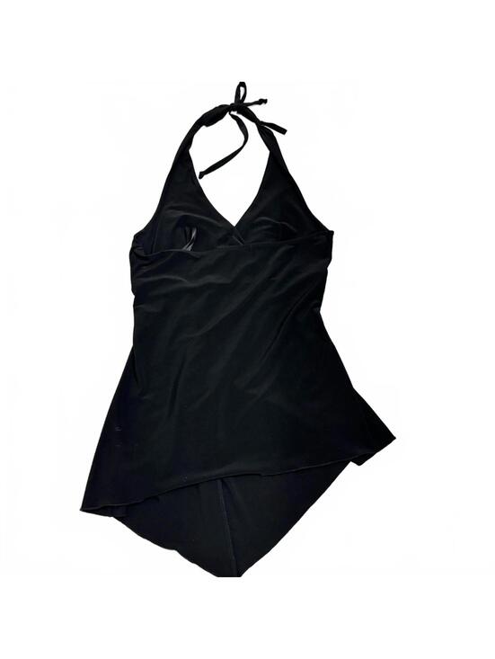 White House Black Market Black Halter Ruffle Marilyn Monroe Y2k Top Size- Medium - Picture 2 of 5